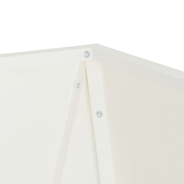 vidaXL Hrantík 2 pcs Biela 50 x 50 x 75 cm Oceľ – Obrázok 8