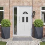 vidaXL Hrantík 2 pcs Antracit 50 x 50 x 75 cm Oceľ