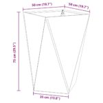 vidaXL Hrantík 2 pcs Olivová zelená 50 x 50 x 75 cm Oceľ – Obrázok 11