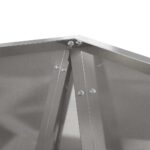 vidaXL Hrantík 2 pcs Strieborná 50 x 50 x 75 cm Nerezová oceľ – Obrázok 8