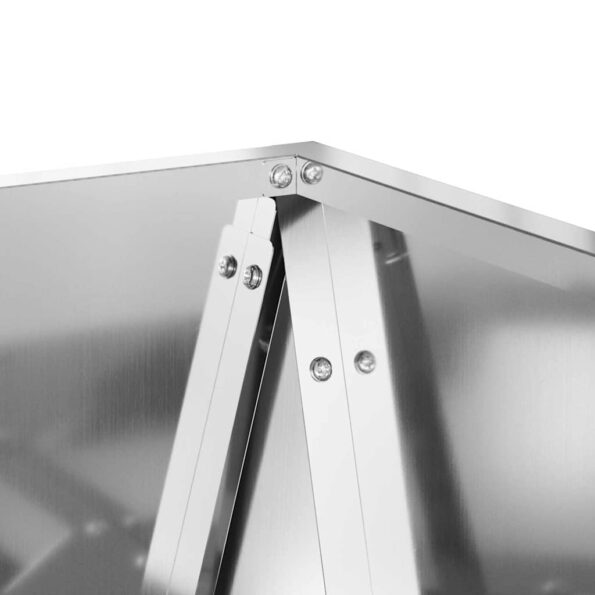 vidaXL Hrantík 2 pcs Strieborná 50 x 50 x 75 cm Pozinkovaná oceľ – Obrázok 8