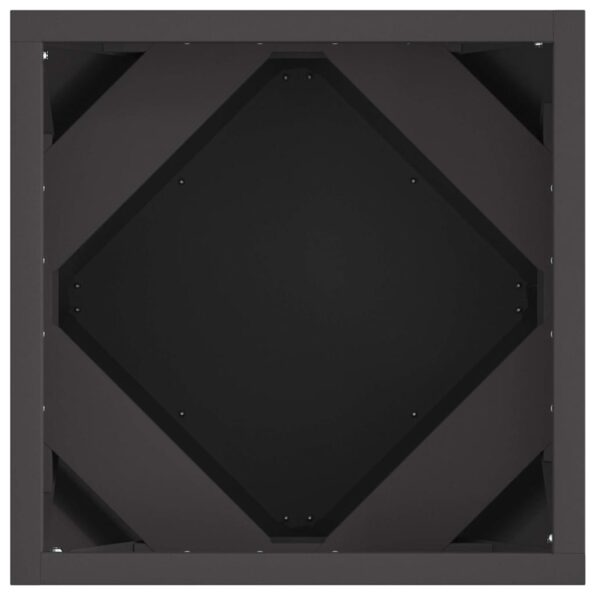 vidaXL Hrantík 2 pcs Čierna 30 x 30 x 30 cm Oceľ – Obrázok 7