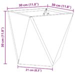 vidaXL Hrantík 2 pcs Biela 30 x 30 x 30 cm Oceľ – Obrázok 11