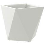 vidaXL Hrantík 2 pcs Biela 30 x 30 x 30 cm Oceľ – Obrázok 5