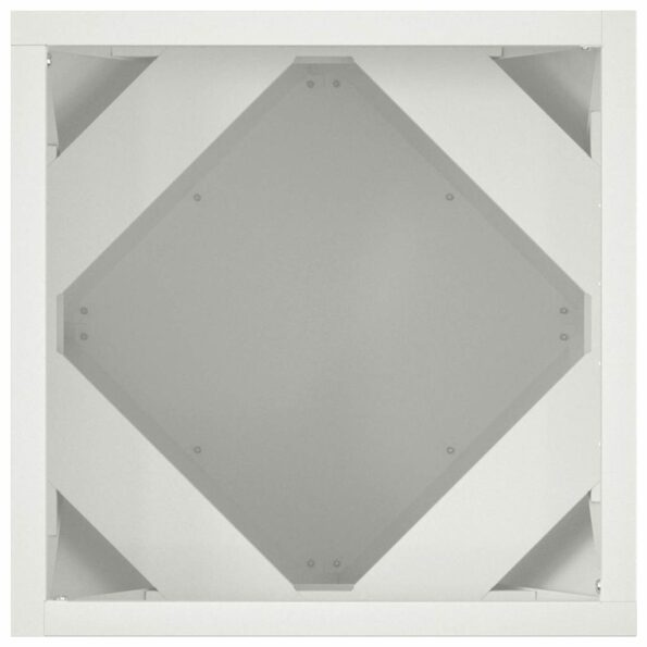 vidaXL Hrantík 2 pcs Biela 30 x 30 x 30 cm Oceľ – Obrázok 7