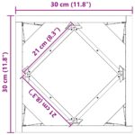 vidaXL Hrantík 2 pcs Antracit 30 x 30 x 30 cm Oceľ – Obrázok 12