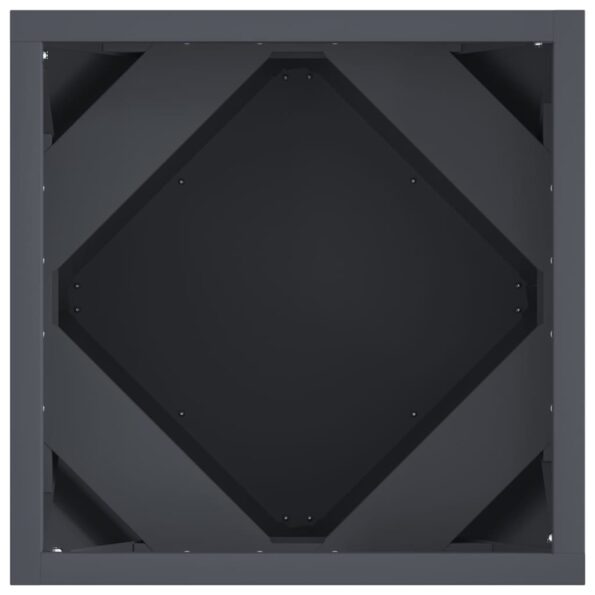 vidaXL Hrantík 2 pcs Antracit 30 x 30 x 30 cm Oceľ – Obrázok 7