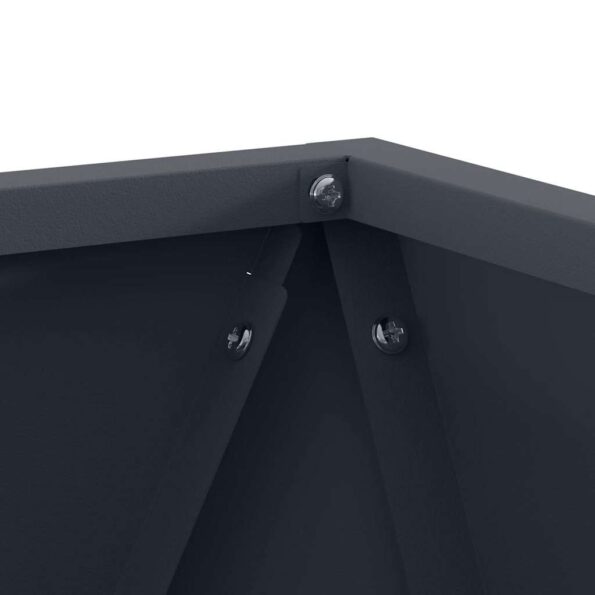 vidaXL Hrantík 2 pcs Antracit 30 x 30 x 30 cm Oceľ – Obrázok 8