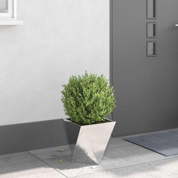 vidaXL Hrantík Strieborná 30 x 30 x 30 cm Nerezová oceľ – Obrázok 4