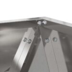 vidaXL Hrantík 2 pcs Strieborná 30 x 30 x 30 cm Nerezová oceľ – Obrázok 8