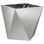 vidaXL Hrantík Strieborná 30 x 30 x 30 cm Pozinkovaná oceľ – Obrázok 2