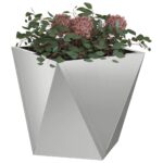 vidaXL Hrantík Strieborná 30 x 30 x 30 cm Pozinkovaná oceľ – Obrázok 3
