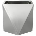 vidaXL Hrantík Strieborná 30 x 30 x 30 cm Pozinkovaná oceľ – Obrázok 5