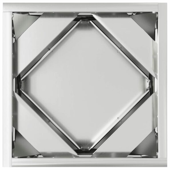 vidaXL Hrantík Strieborná 30 x 30 x 30 cm Pozinkovaná oceľ – Obrázok 6