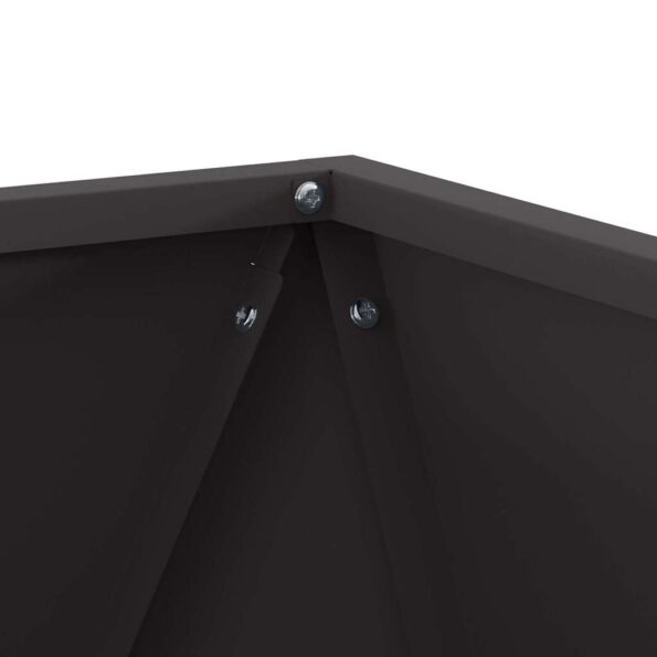 vidaXL Hrantík Čierna 40 x 40 x 40 cm Oceľ – Obrázok 7