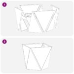 vidaXL Hrantík 2 pcs Čierna 40 x 40 x 40 cm Oceľ – Obrázok 9