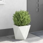 vidaXL Hrantík 2 pcs Biela 40 x 40 x 40 cm Oceľ – Obrázok 4