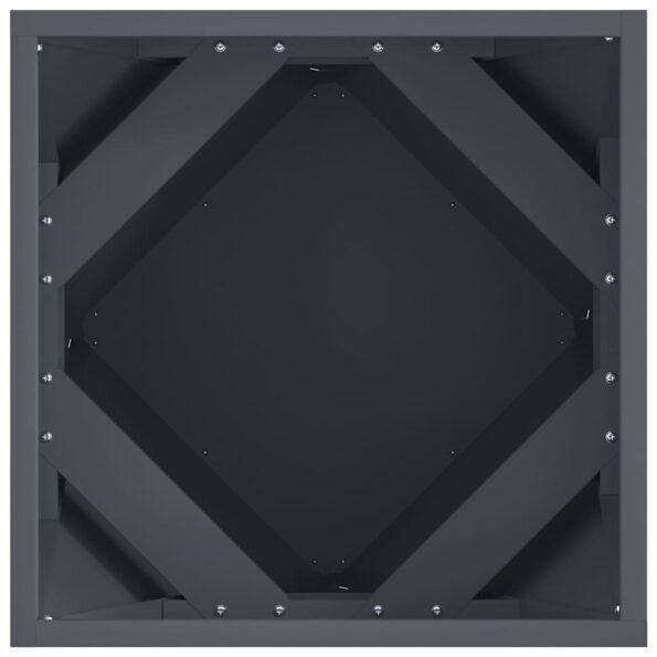 vidaXL Hrantík Antracit 40 x 40 x 40 cm Oceľ – Obrázok 6