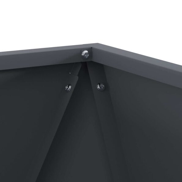 vidaXL Hrantík Antracit 40 x 40 x 40 cm Oceľ – Obrázok 7