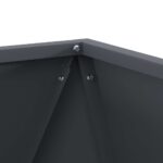 vidaXL Hrantík 2 pcs Antracit 40 x 40 x 40 cm Oceľ – Obrázok 8