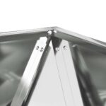 vidaXL Hrantík 2 pcs Strieborná 40 x 40 x 40 cm Pozinkovaná oceľ – Obrázok 8