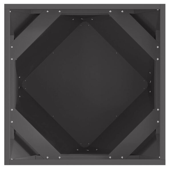 vidaXL Hrantík Čierna 50 x 50 x 50 cm Oceľ – Obrázok 6