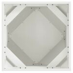 vidaXL Hrantík Biela 50 x 50 x 50 cm Oceľ – Obrázok 6