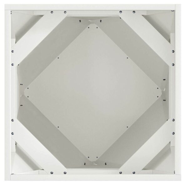 vidaXL Hrantík 2 pcs Biela 50 x 50 x 50 cm Oceľ – Obrázok 7