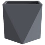 vidaXL Hrantík Antracit 50 x 50 x 50 cm Oceľ – Obrázok 5