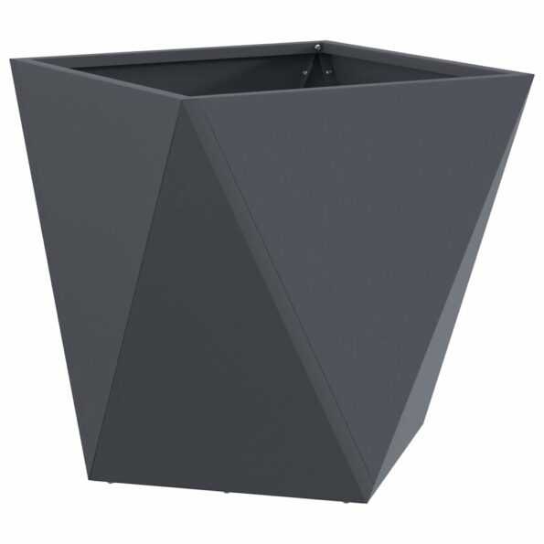 vidaXL Hrantík 2 pcs Antracit 50 x 50 x 50 cm Oceľ – Obrázok 5