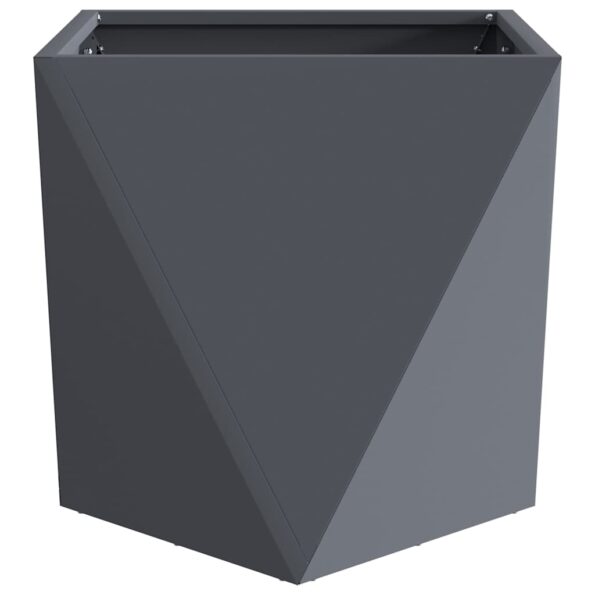 vidaXL Hrantík 2 pcs Antracit 50 x 50 x 50 cm Oceľ – Obrázok 6
