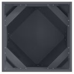 vidaXL Hrantík 2 pcs Antracit 50 x 50 x 50 cm Oceľ – Obrázok 7