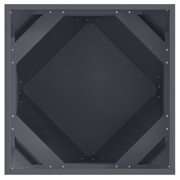 vidaXL Hrantík 2 pcs Antracit 50 x 50 x 50 cm Oceľ – Obrázok 7
