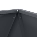 vidaXL Hrantík 2 pcs Antracit 50 x 50 x 50 cm Oceľ – Obrázok 8
