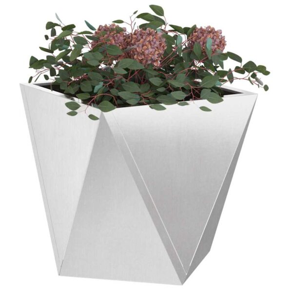 vidaXL Hrantík 2 pcs Strieborná 50 x 50 x 50 cm Nerezová oceľ – Obrázok 3