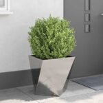vidaXL Hrantík 2 pcs Strieborná 50 x 50 x 50 cm Nerezová oceľ – Obrázok 4
