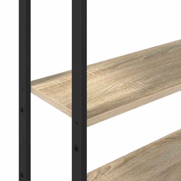 vidaXL Knižnica Sonoma dub 60 x 24 x 161 cm Kompozitné drevo – Obrázok 9