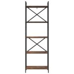 vidaXL Regál na knihy Dymová dub 56 x 34 x 171 cm Kompozitné drevo – Obrázok 5