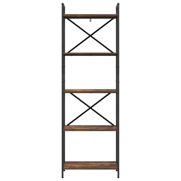 vidaXL Regál na knihy Dymová dub 56 x 34 x 171 cm Kompozitné drevo – Obrázok 5