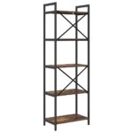 vidaXL Regál na knihy Dymová dub 56 x 34 x 171 cm Kompozitné drevo – Obrázok 7