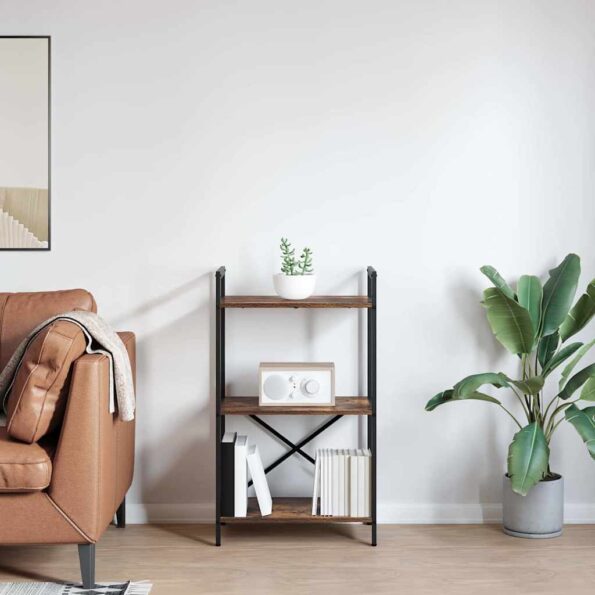 vidaXL Regál na knihy Dymová dub 56 x 34 x 96 cm Kompozitné drevo – Obrázok 4