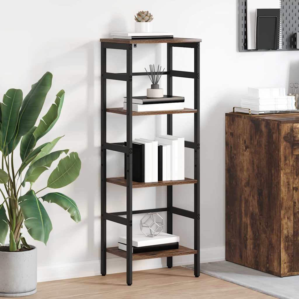883906_1.jpg vidaXL Regál na knihy Dymová dub 40 x 29,5 x 115 cm Kompozitné drevo – Obrázok 1