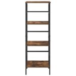 vidaXL Regál na knihy Dymová dub 40 x 29,5 x 115 cm Kompozitné drevo – Obrázok 5