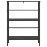 vidaXL Regál na knihy Čierny dub 60 x 29,5 x 81 cm Kompozitné drevo – Obrázok 5