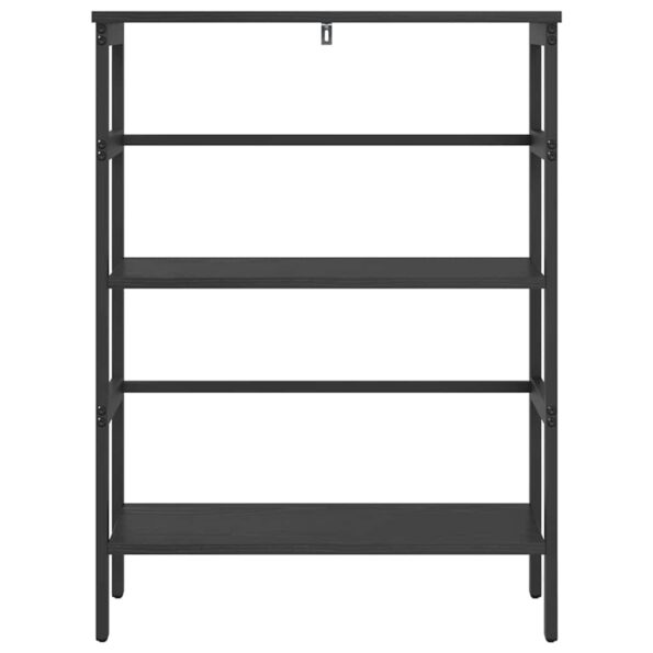 vidaXL Regál na knihy Čierny dub 60 x 29,5 x 81 cm Kompozitné drevo – Obrázok 5