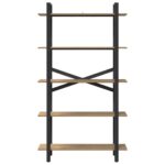 vidaXL Regál na knihy Remeselný dub 100 x 33,5 x 178 cm – Obrázok 5