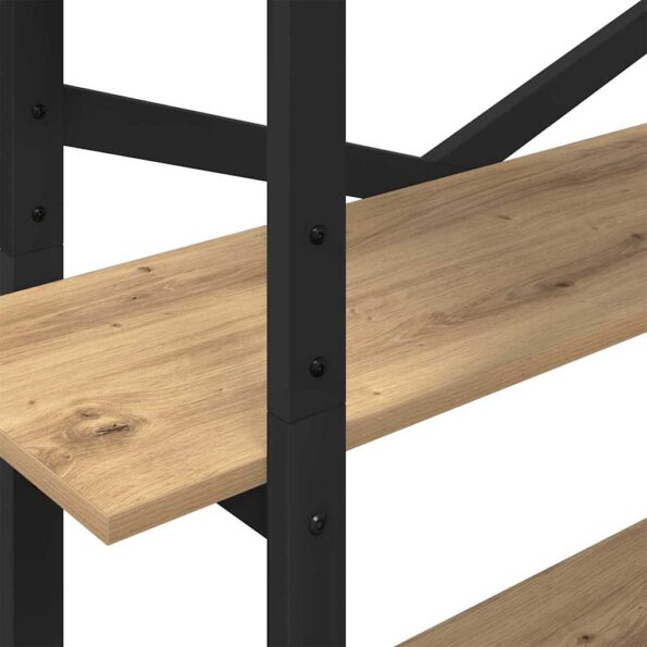 vidaXL Regál na knihy Remeselný dub 100 x 33,5 x 178 cm – Obrázok 8