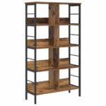 vidaXL Regál na knihy Staré drevo 82 x 32 x 144,5 cm Kompozitné drevo – Obrázok 2