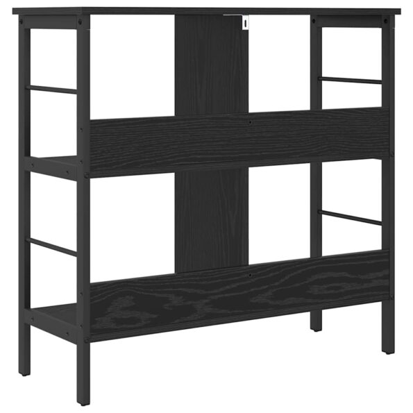 vidaXL Regál na knihy Čierny dub 82 x 32 x 79 cm Kompozitné drevo – Obrázok 7