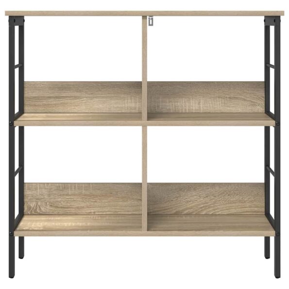 vidaXL Regál na knihy Sonoma dub 82 x 32 x 79 cm Kompozitné drevo – Obrázok 5